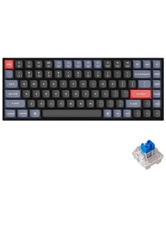 Buy K2 Pro QMK/VIA Wireless Mechanical Keyboard, Custom Programmable Macro Wired Keyboard with Hot-Swappable K Pro Blue Switch White LED Backlight PBT Keycaps for Mac Windows Linux in UAE