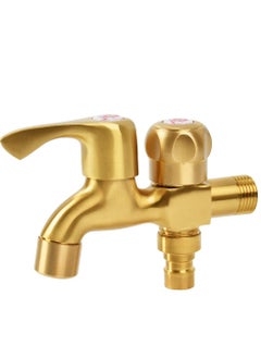 اشتري Brass Hose End Tap, Outdoor Garden Tap Kit, Brass Water Bib Tap Outside Tap Kit, Allotment Tap, for Outdoor/Indoor Use, Convenient Water Access في السعودية