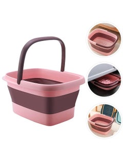 اشتري Foldable Bucket Portable Folding Buckets for Cleaning Fishing Camping Collapsible Mop Bucket في الامارات