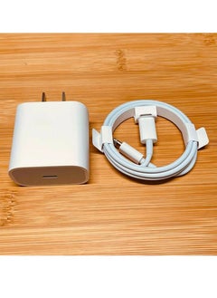 Buy For iPhone 11/12/13 Pro/X/XR Fast Charger 20W PD Cable Cord Power Adapter Type-C in UAE