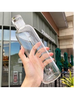 Buy 500Ml Colorful Gradient Plastic Water Bottle Safe Drinking Hot Water Bottle With Lid For Leakproof Milk Wine Juice in Egypt