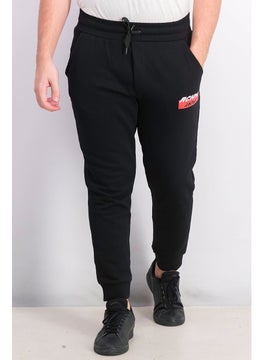 Buy Men Regular Fit Printed Jogger Pants, Black in UAE