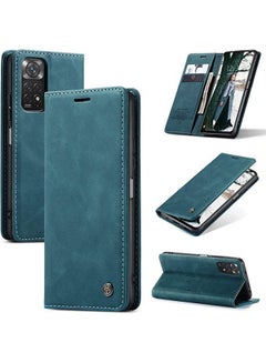Buy Multifunctional Horizontal Flip Leather Phone Case For xaomi redmi note 11 pro (4G-5G) (blue) in Egypt