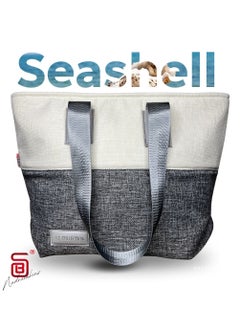 Buy B.S COLLECTION - Gray  Women's Fashion Multipurpose Business Bag - High Quality Soft Burlap Canvas Fashion Bag… in Egypt