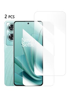 اشتري 2 PCS Tempered Glass Screen Protector for OnePlus Nord N30 SE, Comfortable Touch Feeling, Easy Clean Install, HD Clear Anti-scratch Anti-drop Anti-fingerprint Phone Display Cover Accessory في السعودية