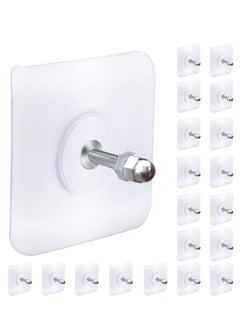 اشتري 2 in 1 Screw Free Sticker for Wall Mount Shelf Waterproof Rustproof (16mm) 20 PCS في السعودية