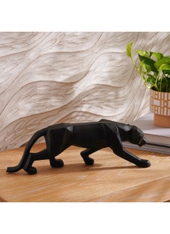 Buy Jaguar Resin Decorative Figurine 43X4X13.5Cm - Black in UAE