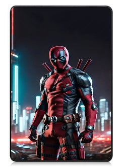 Buy Protective Flip Case For Samsung Galaxy Tab A9 Plus With Trifold Stand Auto Wake Sleep Shockproof Cover Deadpool 1 in UAE