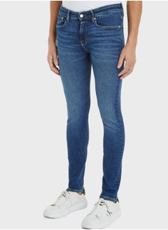 اشتري Mid Wash Skinny Fit Jeans في السعودية