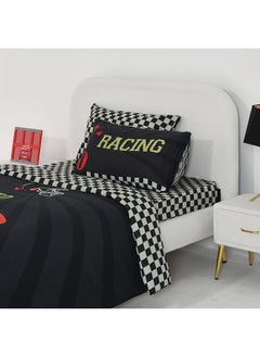 اشتري Race Car Queen-Sized Duvet Cover Set, Multicolour - 200x200 cm في الامارات