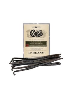 اشتري 10 Organic Madagascar Whole Vanilla Beans, Grade A Vanilla Pods, Premium Vanilla Beans for Making Extract & Baking - Cooks في الامارات