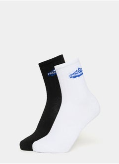 Buy Pack of 2 - Print Detail Crew Socks in Saudi Arabia