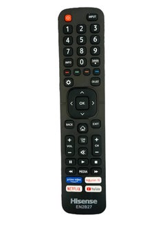 Buy Hisense Smart TV Remote - Replacement Remote Control For Hisense Smart TV Remote, with Netflix, Prime Video, YouTube, Google Play Buttons Black in UAE