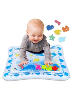 Buy Tummy Time Baby Water Play Mat Inflatable Toy Mat for Infant & Toddlers Activity Center for 3 6 9 Months Newborn BPA Free in Saudi Arabia