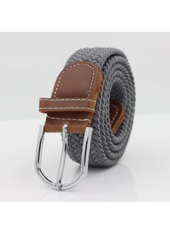 Buy Mens Knitted Elastic Canvas Belt Breathable Casual1 1 in Saudi Arabia