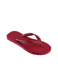 Buy EVA Hawai Acupressure Rubber Slippers Red (8 US Men's) in UAE