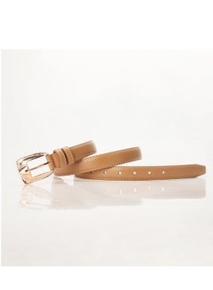 Buy Fashion Explosion Style With Classic Square Pinhole Jeans Belt Women 105cm Brown in UAE