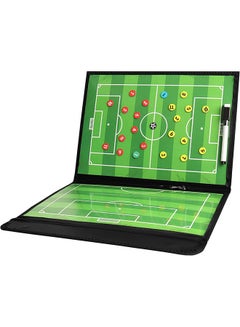 Buy Soccer Coaching Board, Soccer Coaches Clipboard, Tactical Magnetic Coaching Board with Dry Erase Marker Pens, Foldable and Portable Soccer Tactics Board in Saudi Arabia