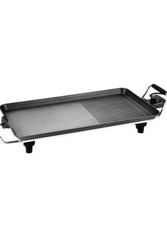 اشتري Namson Electric Grill Pan - Adjustable Temperature Control - Non-Stick Coated Removable Oil Tray - 1360W Power في الامارات