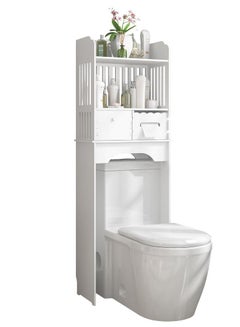 Buy Bathroom Toilet Storage Rack Multifunctional Organizer With Modern Simple Style in Saudi Arabia