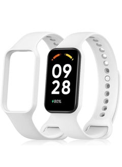 اشتري Xiaomi Redmi Band 2 Full Silicon Replacement 2 In 1 Band & Cover - White في مصر