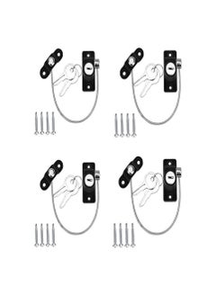 Buy Home Clearance Sale  Window Door Restrictor Baby Security Wire Cable Lock - Set of 4 in UAE