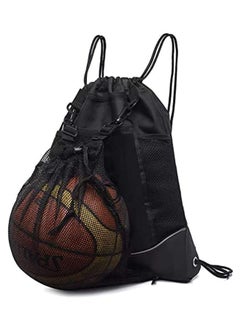 اشتري Drawstring pocket backpack, men's and women's outdoor travel sports backpack, basketball football swimming riding bag في الامارات