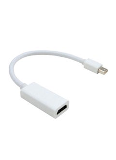 Buy Mini Display Port To HDMI Adapter Cable White in UAE