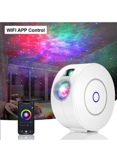 Buy Star Projector, LED Starry Sky Night Light Galaxy Projector, Nebula Ceiling Night Light App and Voice Controlled for Gaming Room, Bedroom, Home Theater, Camp Tent (White) in Saudi Arabia