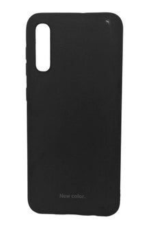 Buy Samsung Galaxy A30S/A50S Silicone Case Soft Ultra Slim Shockproof Cover Black in UAE