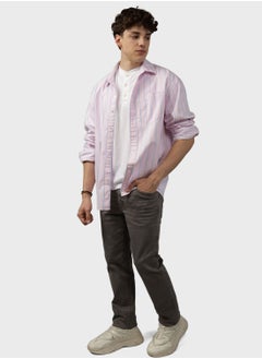 Buy Striped Regular Fit Shirt in UAE