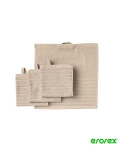 Buy Washcloth light beige 30x30 cm in Saudi Arabia