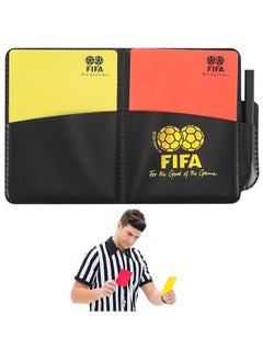 Buy New Sport Football Soccer Referee Wallet Notebook with Red Card and Yellow Card Referee Set, Referee Cards, Sports Referee Set in UAE