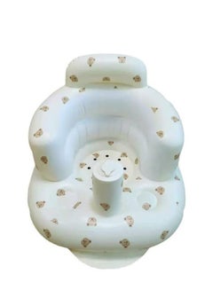 Buy Baby Inflatable Seat for Babies 3-36 Months, Built in Air Pump Infant Back Support Sofa, Infant Support Seat Toddler Chair for Sitting Up, Baby Shower Chair in UAE