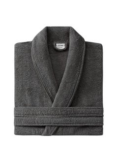 Buy Luxurious Essentials Anthracite XL Bathrobe - Soft, Absorbent, Comfortable - Unisex - Yataş Bedding in UAE