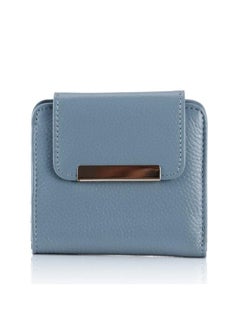 Buy Women's Genuine Leather Wallet Mini Tri-fold Wallet Clutch Bag Short Women's Wallet Simple Small Multi-color Optional in Saudi Arabia