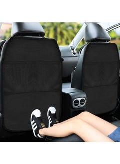 Buy Car Seat Kick Mats, Anti-Dirty Car Back Seat for Kids with Adjustable Strap, Car Seat Protector Cover with 2 Mesh Pockets for Protection of Your Car from Stain, Mud, Scratches 2 Packs in Saudi Arabia