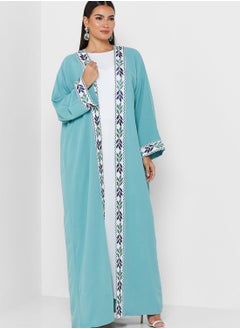 Buy Embroidered Detail Abaya With Inner & Sheila in UAE