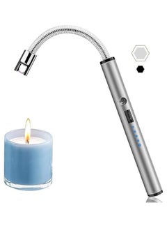 Buy 360 Degrees Rechargeable Candle Lighter - Silver in UAE