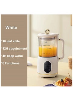 اشتري 800ml Soybean Milk Machine Filter-free Wall Breaking Machine Smart Mixer Electric Juicer 10 Leaf Blade Mill Kitchen Appliances في الامارات