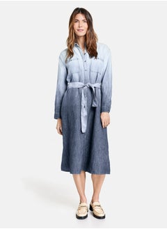 Buy Denim dress with colour graduation blue in Egypt