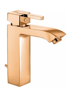 Buy Project Single-lever Basin Mixer On The Floor And Overflow Rose Gold RAK-14060 in Egypt