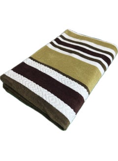 اشتري Multi Color Stripes Towel 70x140 cm 100% Cotton Yarn Dyed Bath Towel - Super Absorbent, Antibacterial, 500 GSM Terry في الامارات