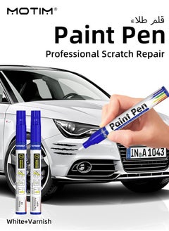 Buy 2 Pcs Universal Car Pro Mending Car Remover Scratch Repair Paint Pen, White Clear Fix it Pro Car Scratch Repair Car Scratch Remover Car Scratch Repair Paint Pen in UAE