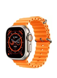 Buy X9 Ultra smartwatch - Super Amoled Screen - 49mm - 2 straps ( Silicone & Fabric ) - Orange in Egypt