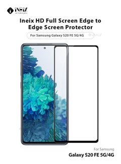 Buy Full Screen Edge to Edge Screen Protector  For Samsung Galaxy S20 FE 4G/5G Black/Clear in Saudi Arabia