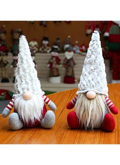 اشتري 2Pcs Soft Plush Christmas Gonk Orniments, Christmas Faceless Plush Doll Handmade Gnome Decor في الامارات