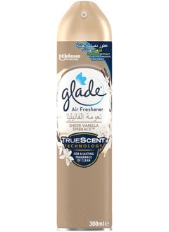 Buy Glade Aerosol Sheer Vanilla Embrace Air Freshener, Refresh Every Room In Your Home, 300ml in Saudi Arabia