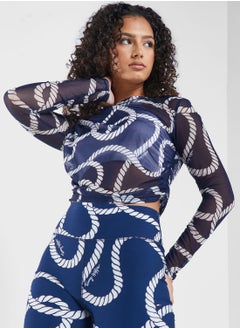 Buy All Over Printed Rope Top in UAE