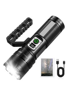 Buy Rechargeable LED Flashlights High Lumens, 900000 Lumens Super Bright Flashlight with 11 Modes IPX6 Waterproof, Powerful Handheld Flashlight for Camping Emergencies Hiking Home in UAE